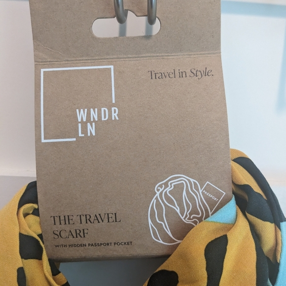 WNDR LN Travel Scarf with Passport Pocket - Picture 2 of 5